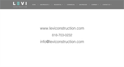 Desktop Screenshot of leviconstruction.com